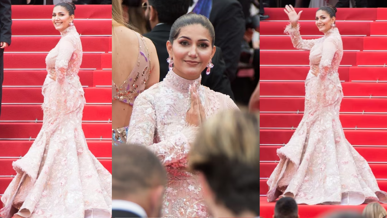 Sapna Choudhary ने Cannes Film Festival में दिखाया देसी रंग