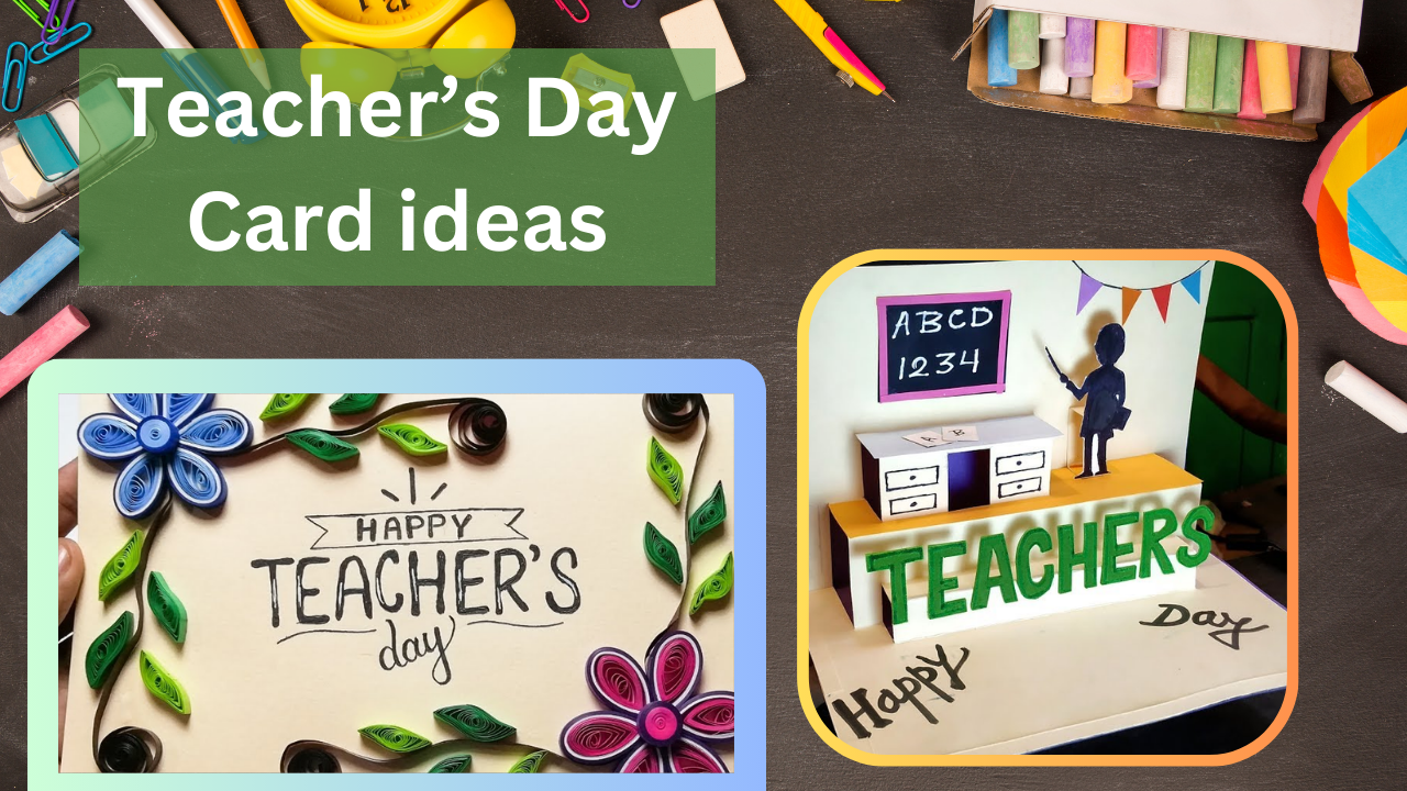 Teachers day card ideas handmade card for teachers day gift poster