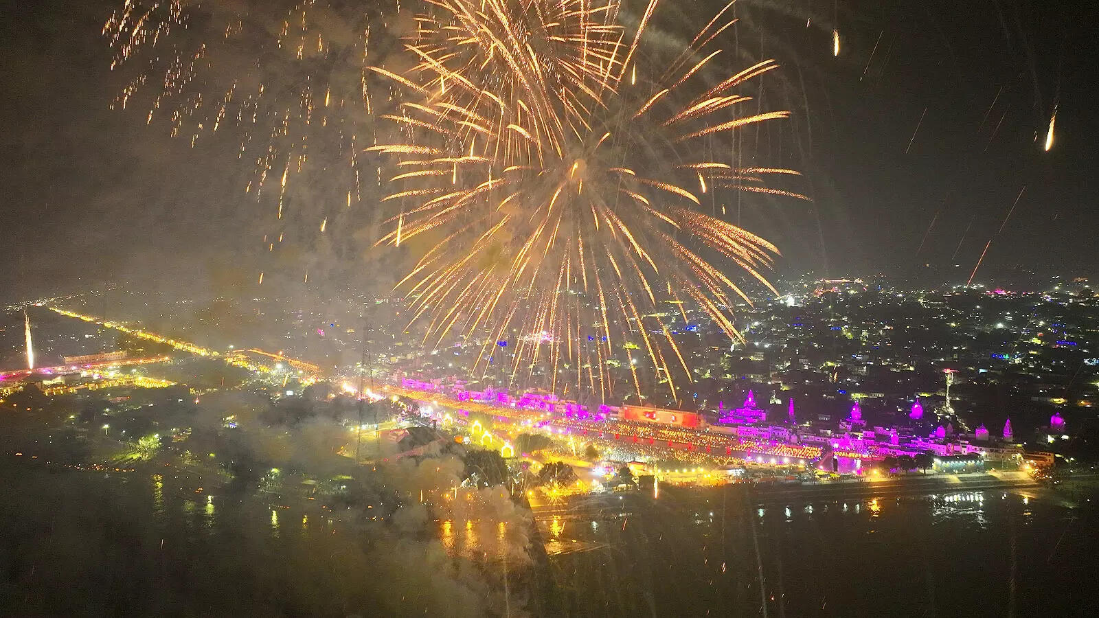 fireworks in ayodhya