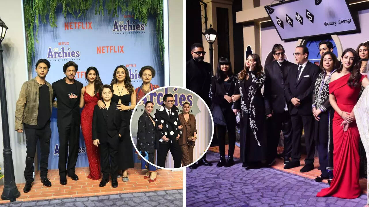 The Archies की स्क्रीनिंग पर खान फैमिली ने लूटी महफिल तलाक की खबरों के बीच अभिषेक संग पहुंचीं ऐश्वर्या