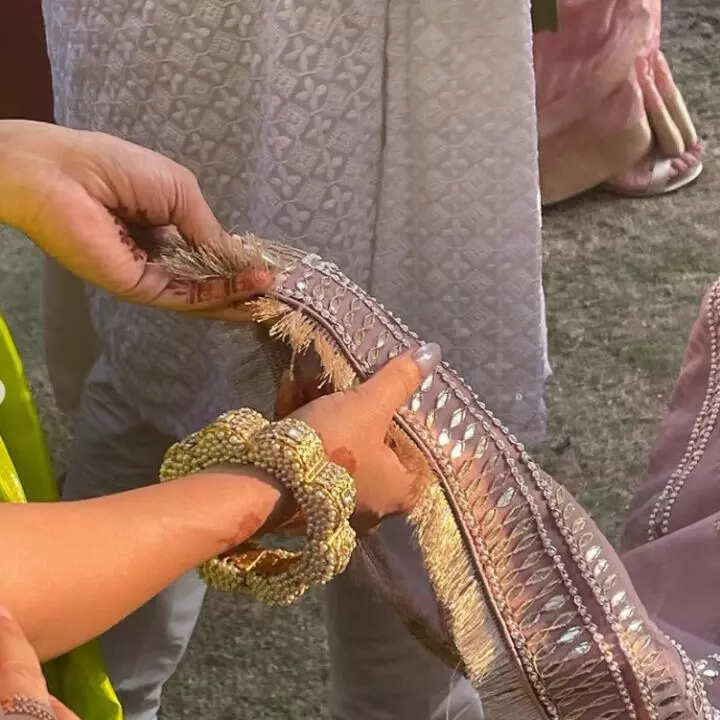 पकड़े दिखीं बहन की साड़ी का पल्लू