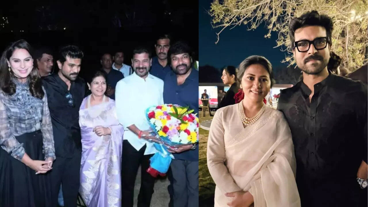 Ram Charan ने पिता चिरंजीवी को पद्म विभूषण मिलने पर रखी ग्रैंड पार्टी इनसाइड फोटो ने सोशल मीडिया पर मचाया तहलका