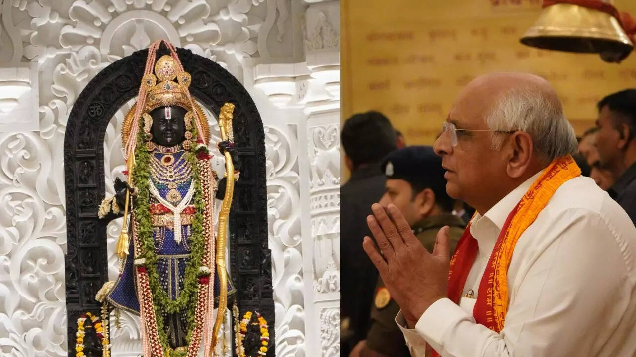 सीएम भूपेंद्र पटेल ने रामलला के दर्शन किये