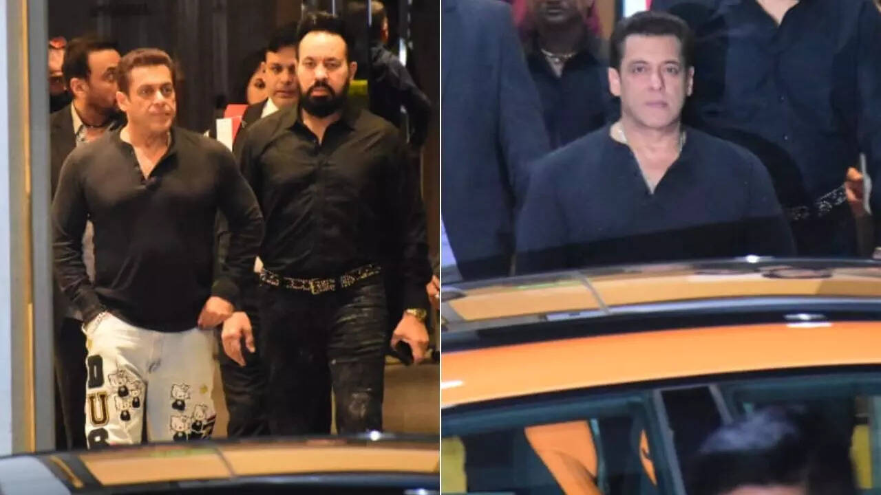 SALMAN KHAN SHOWS SWAG ON AIRPORT