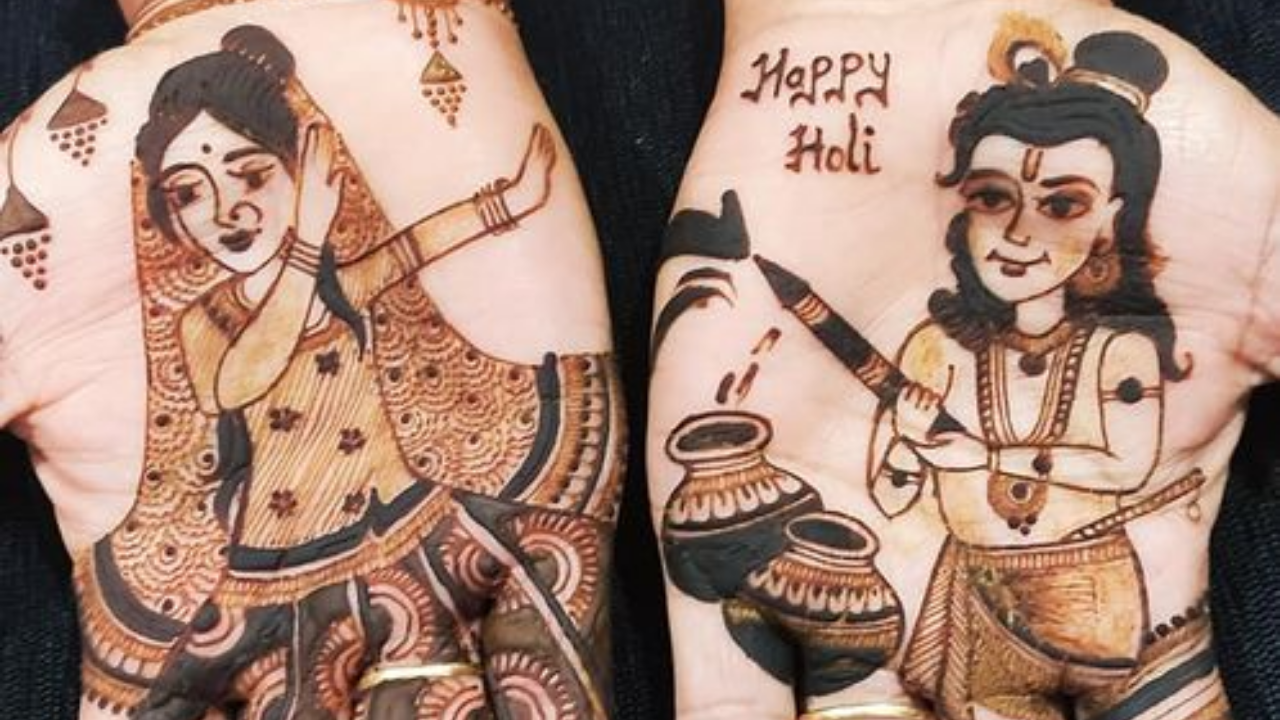 Mehndi designs for Holi 2025: latest, simple, full hand, back hand mehndi, easy, top mehndi designs, holi 2025 mehndi, henna design, simple mehndi photo, mehndi design for girls - मेंहदी डिजाइन फोटो,