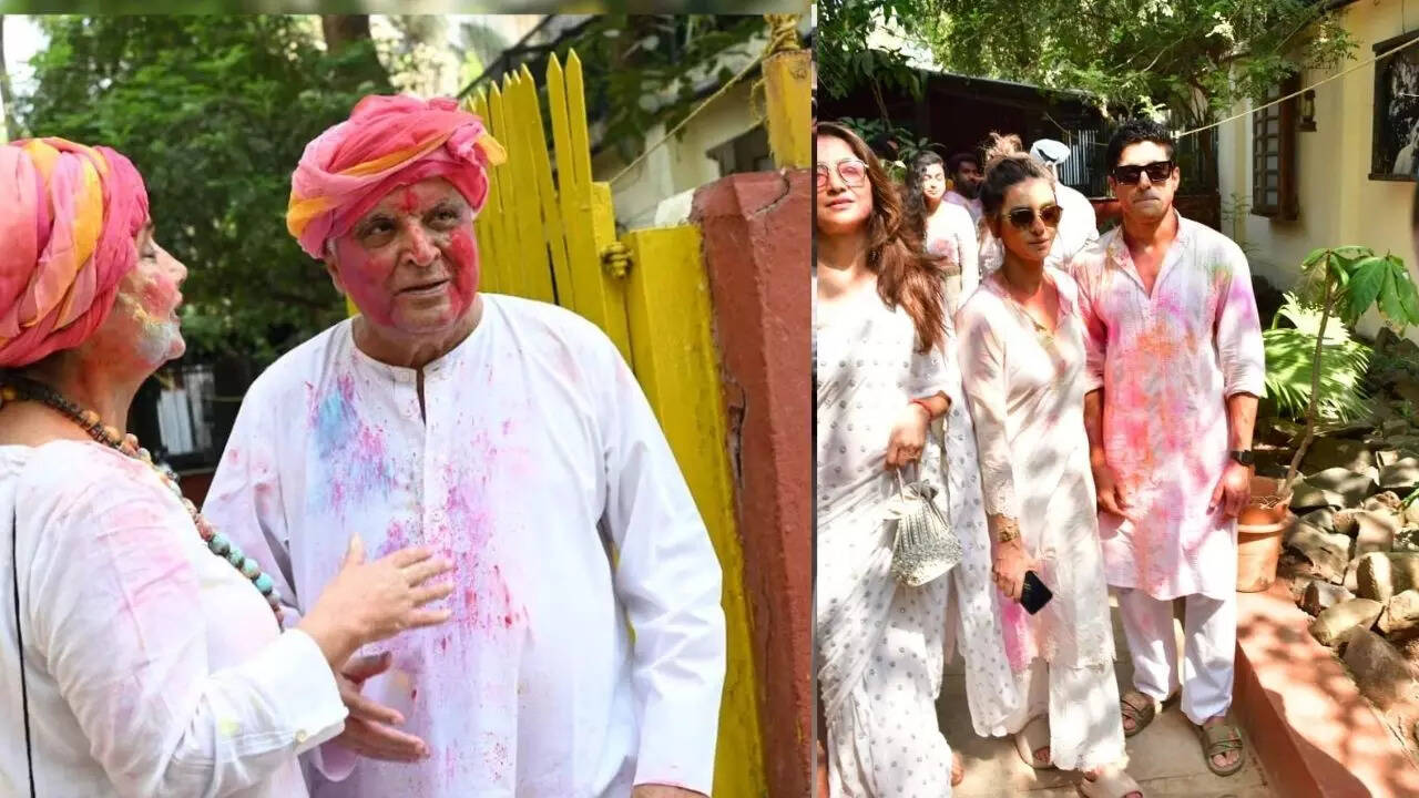 जावेद अख्तर की होली पार्टी