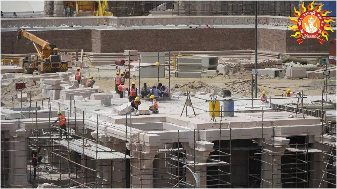 Photos of under construction Ganesh and shiv temple within premises of ...