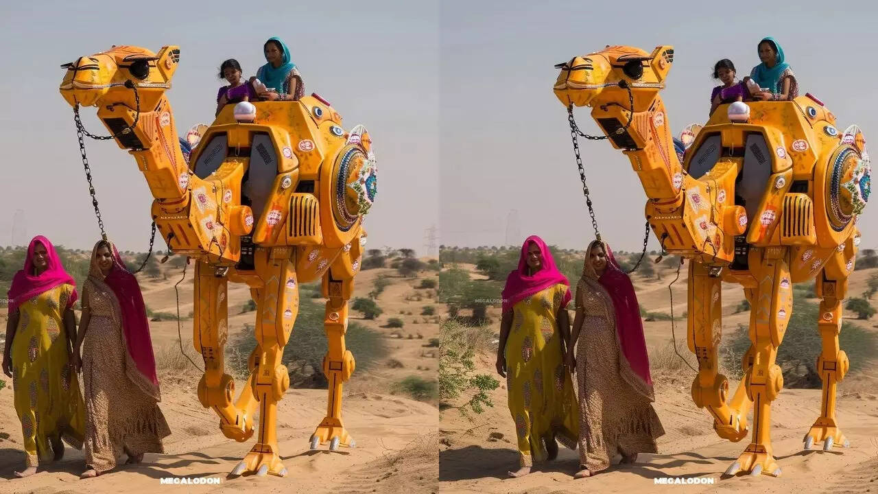 इसमें कल्पना की गई है कि रेगिस्तान में तब असली ऊंट नजर नहीं आएंगे। इनकी जगह ऊंट जैसे दिखने वाले रोबोट होंगे।