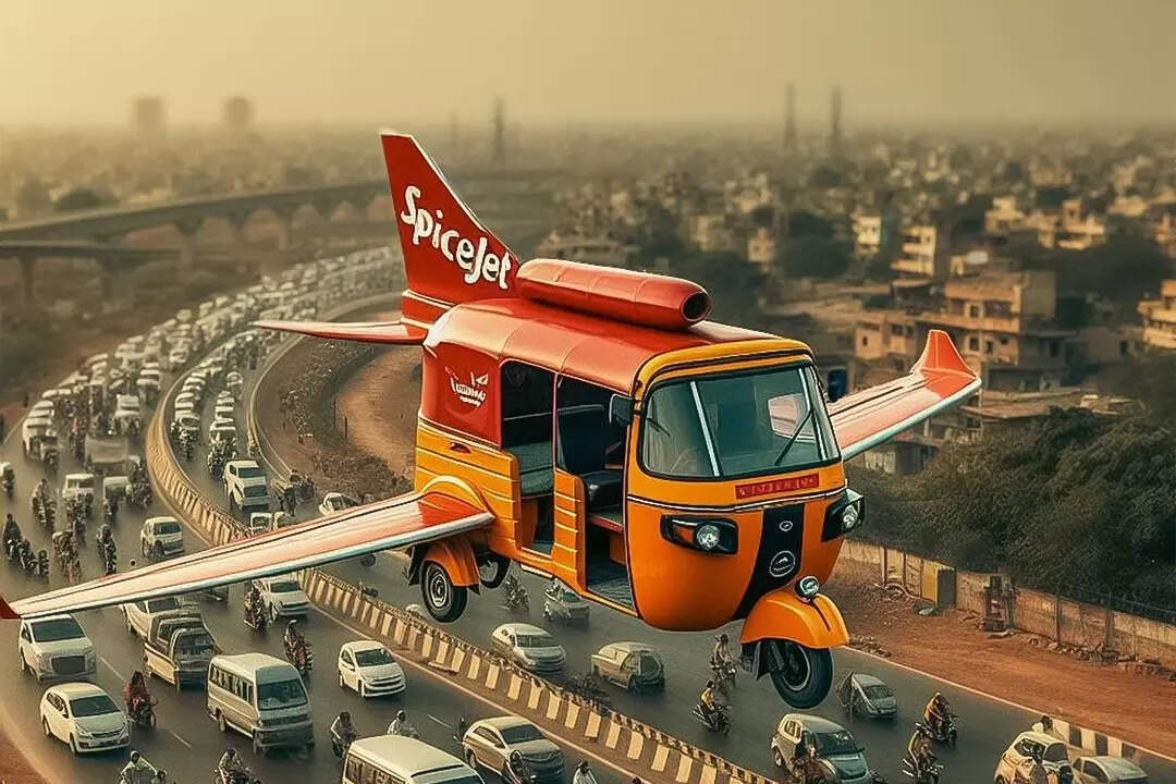 इनमें ऑटो जमीन पर नहीं हवा में उड़ते हुए नजर आते हैं। इसमें देखेंगे कि ऑटो में बकायदा हवाई जहाज के विंग्स लगे हुए नजर आते हैं।