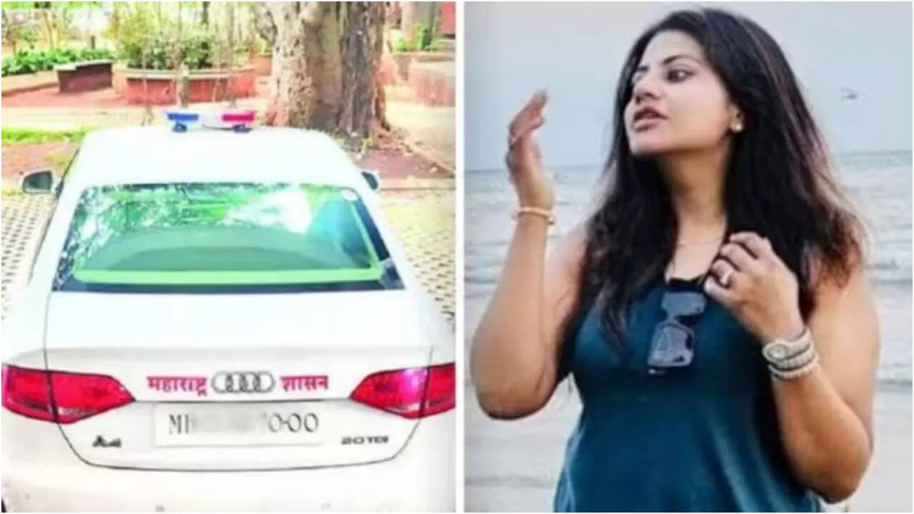 निजी कार में लगाती थींं नीली-लाल बत्ती