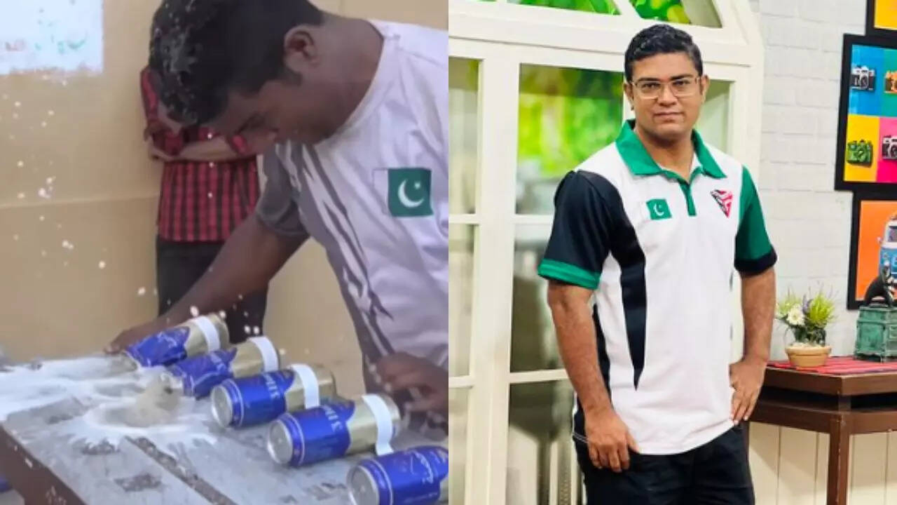 शख्स ने सिर से तोड़ डाले 39 कैन