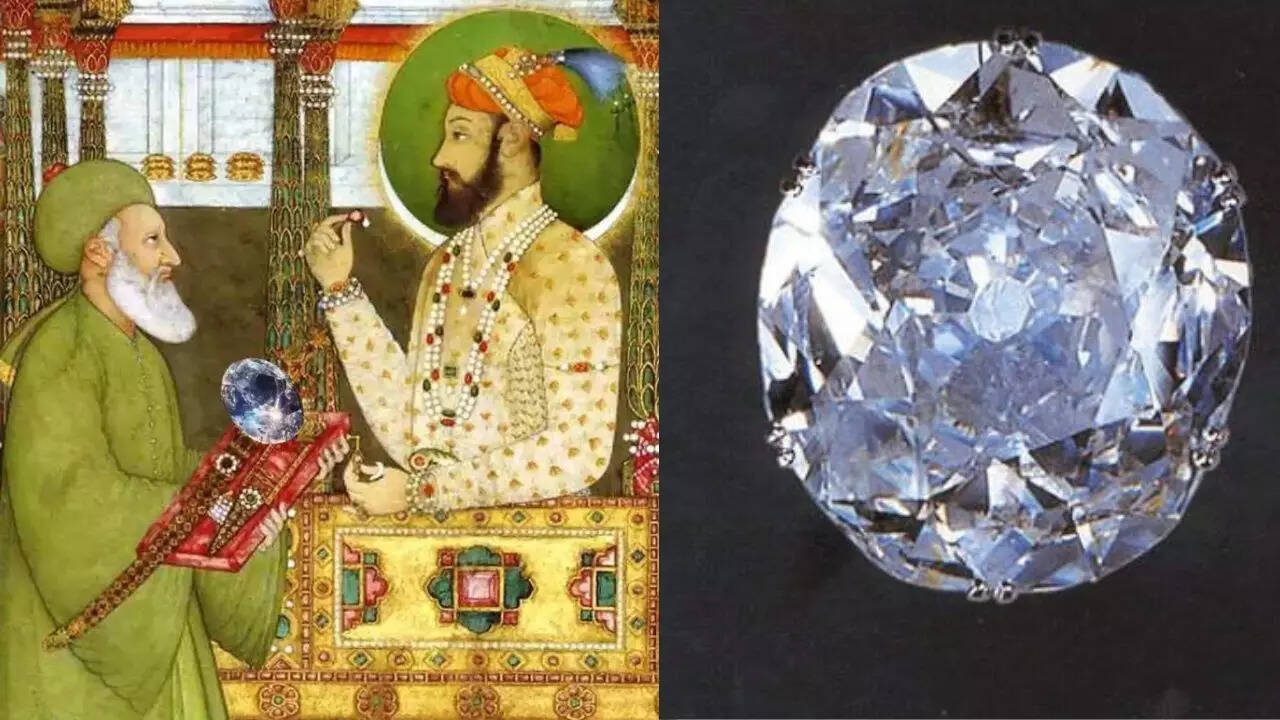 ​मयूर सिंहासन में जड़वाया​