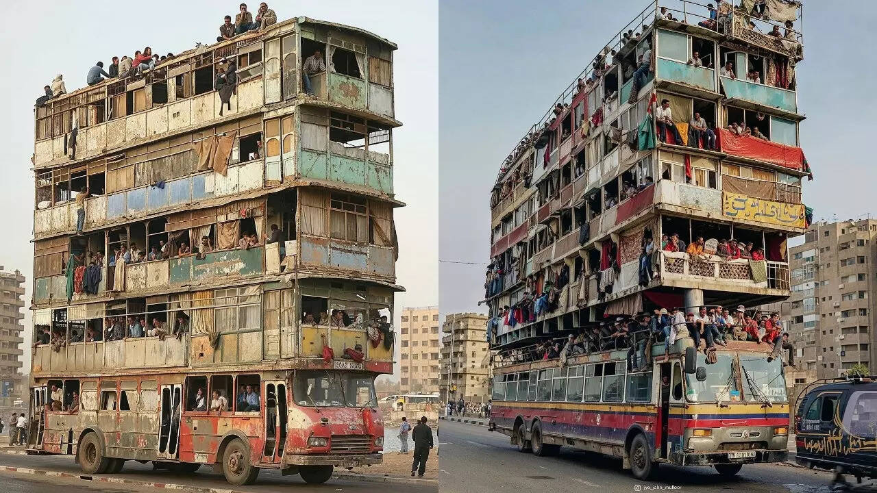 यकीन नहीं करेंगे मगर सोशल मीडिया में ऐसी ही हैरान करने वाली तस्वीरें वायरल हैं। इसमें ना सिर्फ फाइव डेकर बसें नजर आती हैं बल्कि गलियों में ट्रेन भी चलती हुई नजर आती हैं।