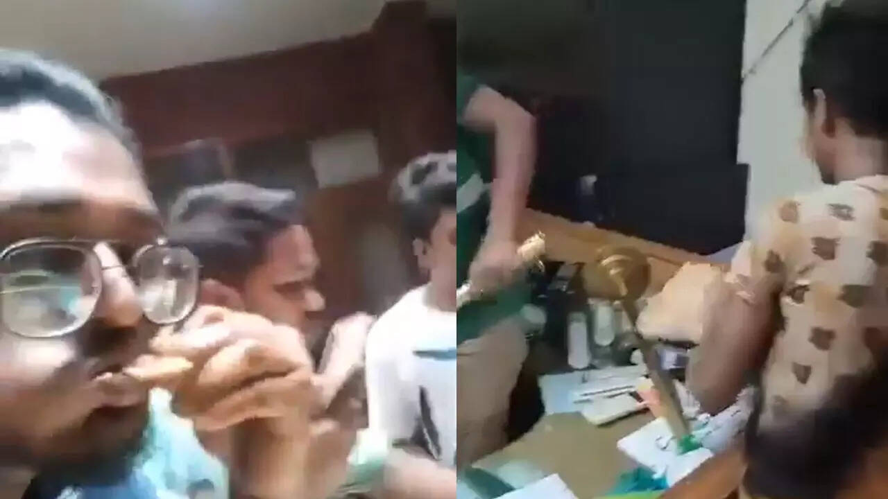 ​प्रदर्शनकारियों ने जमकर खाई बिरयानी 