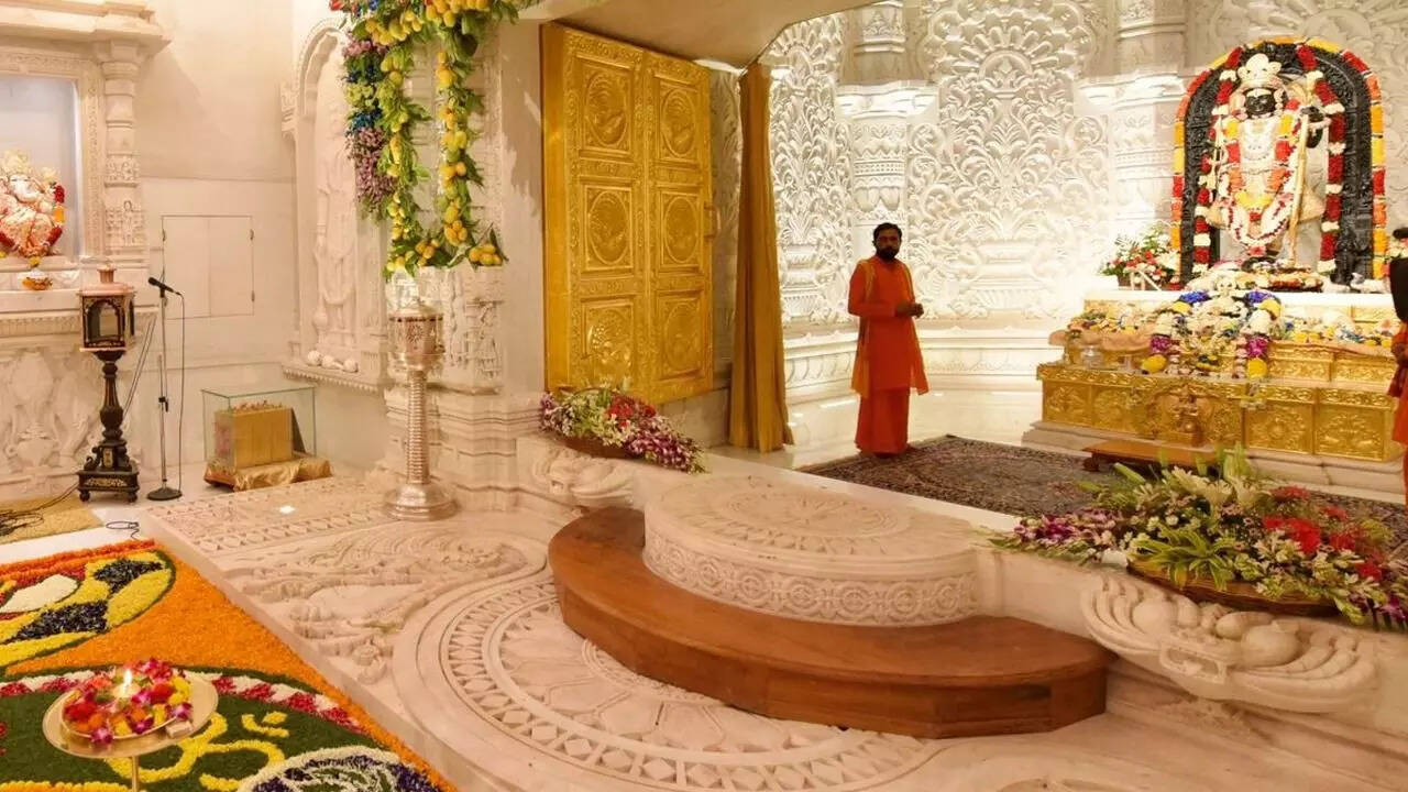 राम मंदिर में प्राण प्रतिष्ठा 