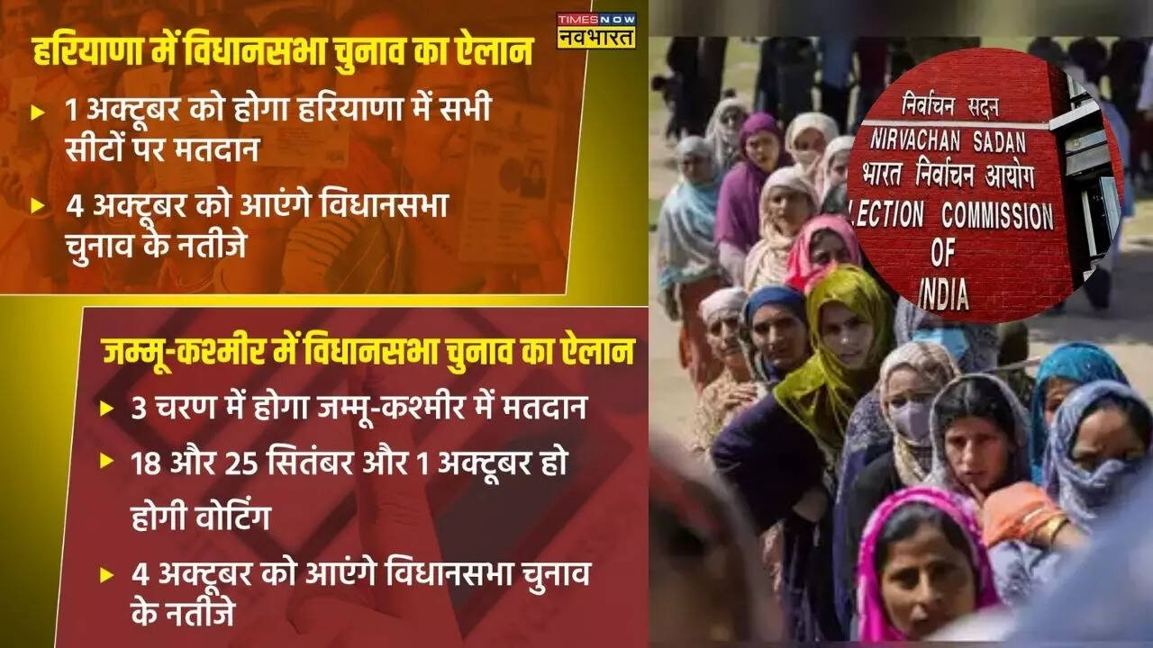 ​ जम्मू-कश्मीर में कुल तीन चरणों में विधानसभा चुनाव​