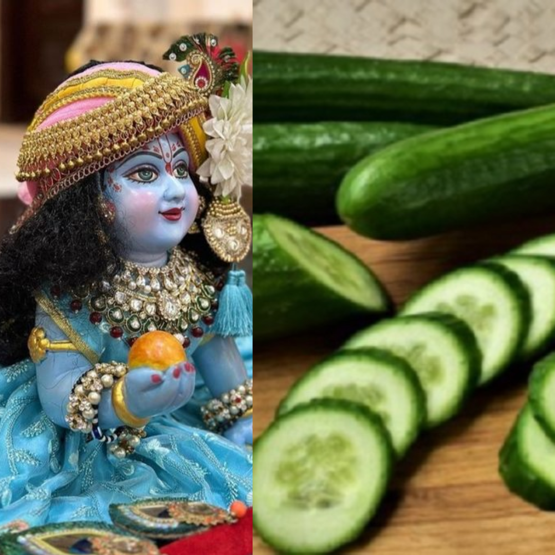 खीरे को काटकर