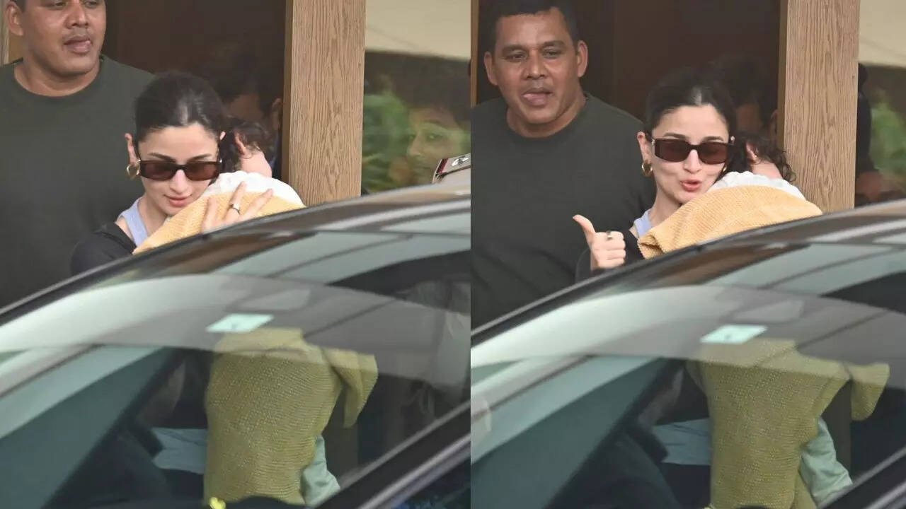 एयरपोर्ट पर Raha को सीने से लगाए दिखीं Alia bhatt बेटी को कंधे पर सुलाते देख फैंस ने दिया परफेक्ट बहू का टैग