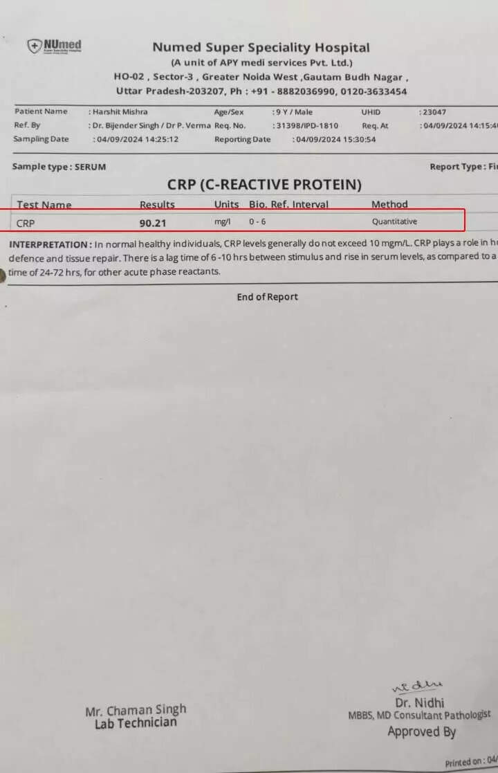 Blood Report