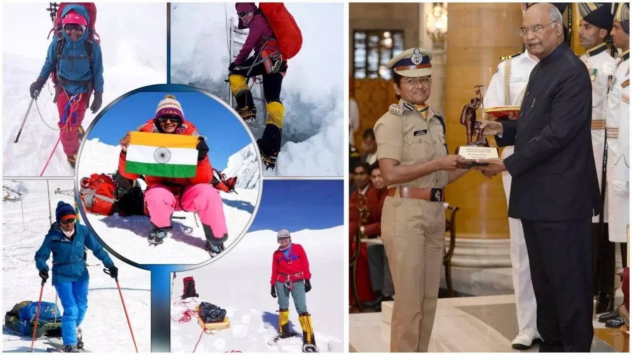 माउंट एवरेस्ट पर गाड़ा झंडा