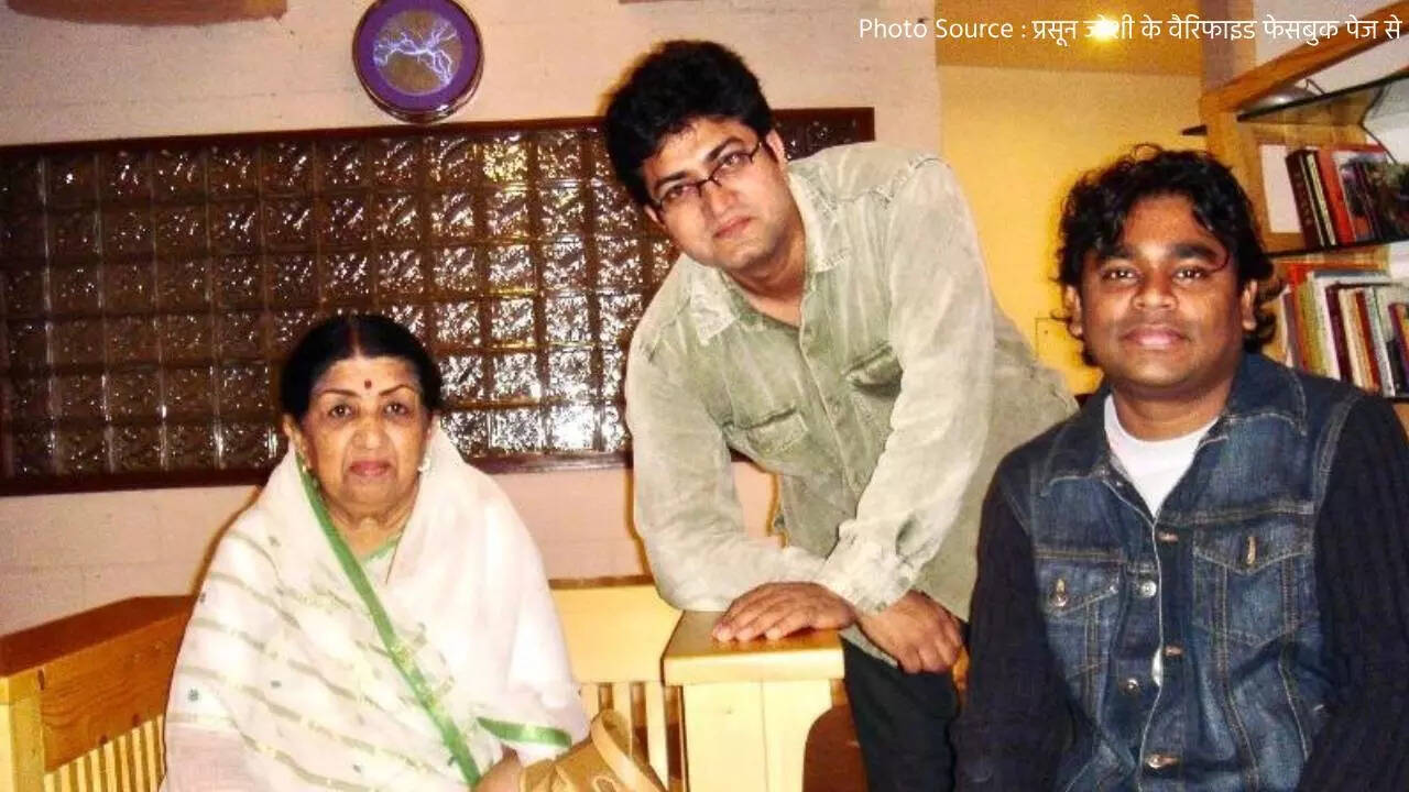 Lata mangeshkar Prasoon Joshi and AR Rehman