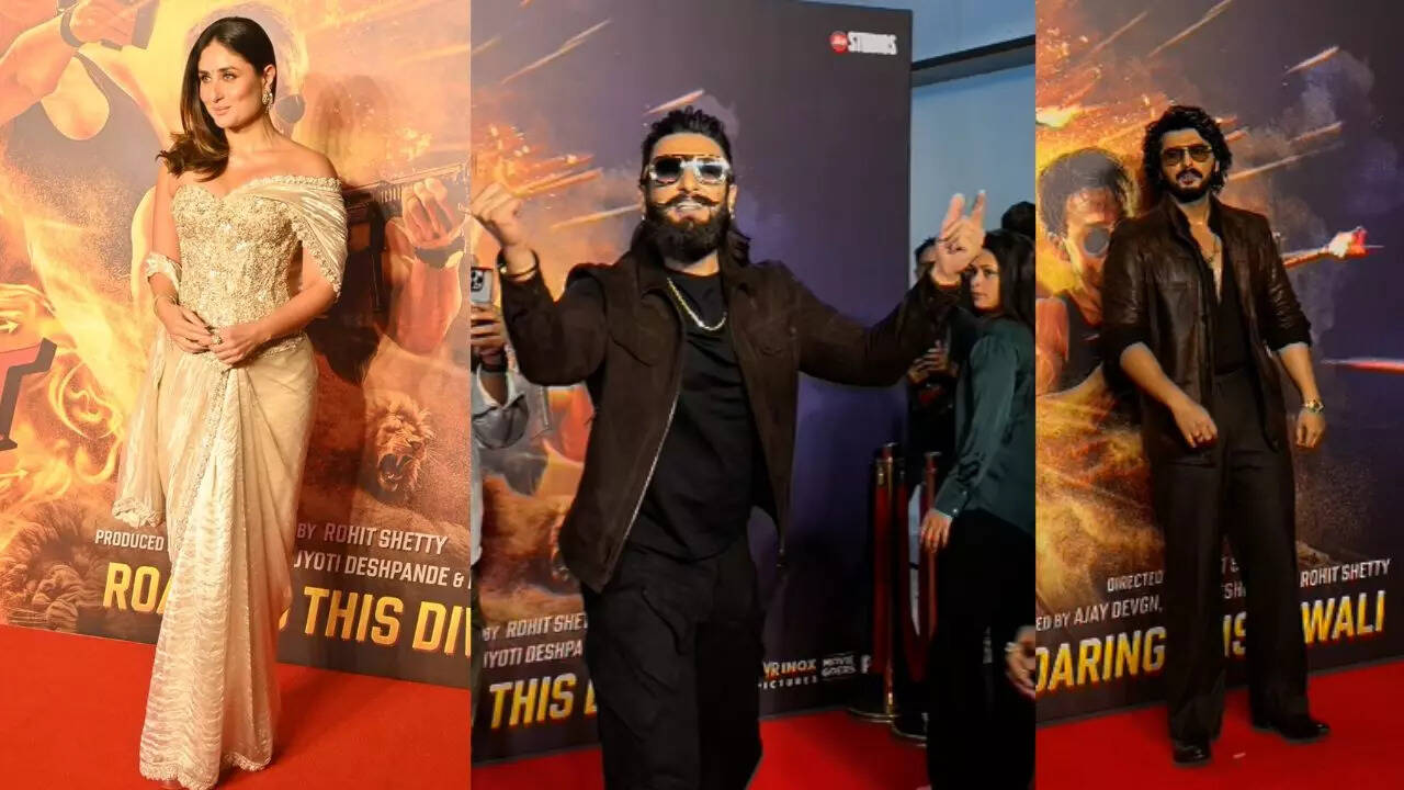 सिंघम एगेन के ट्रेलर लॉन्च इवेंट पर स्टार्स का टशन 