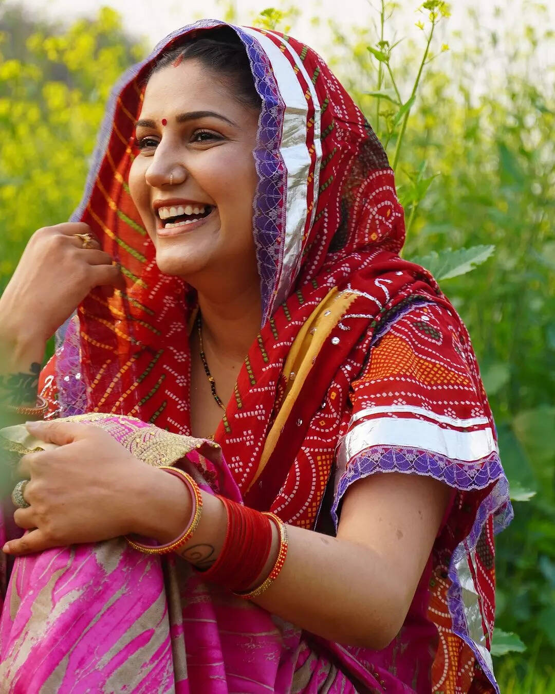 सपना की स्माइल पर फिदा हुए फैंस