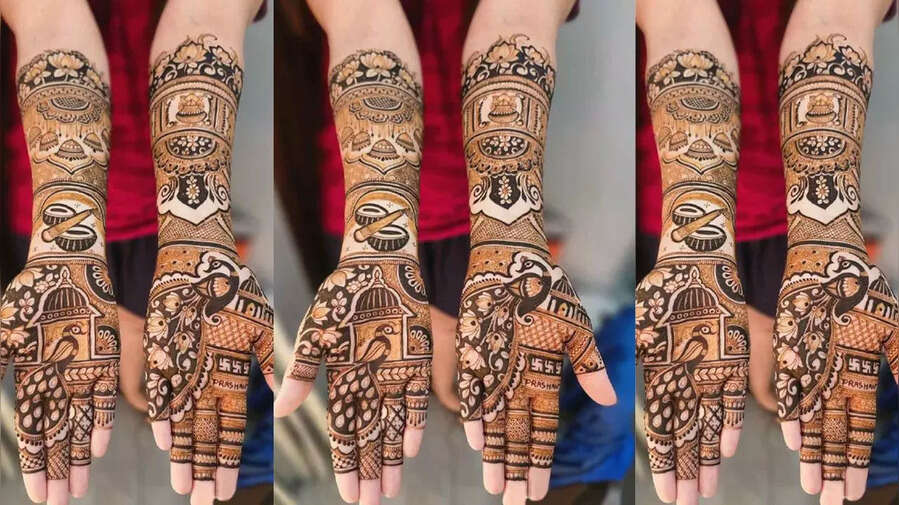 Mehndi Design For Karwachauth पीकॉक डिजाइन मेहंदी
