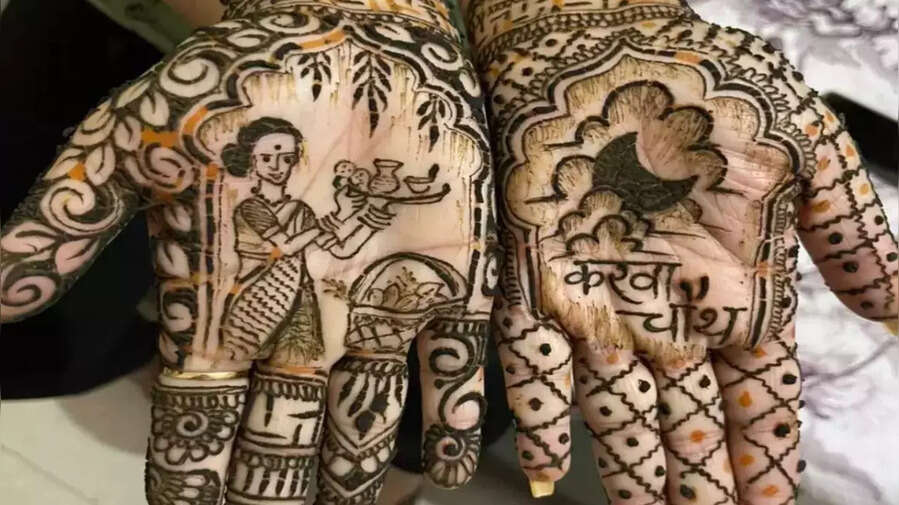 Karwachauth Special Mehndi Designs करवा चौथ की मेहंदी