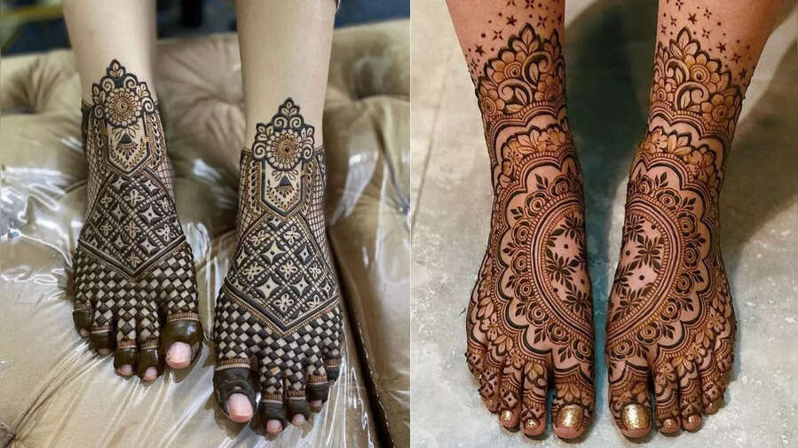 Foot Hand Mehndi पैर की मेहंदी के डिजाइन