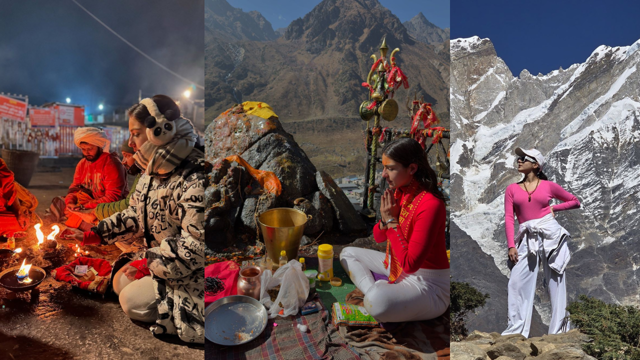 बाबा केदरानाथ के दर्शक करने पहुंची सारा