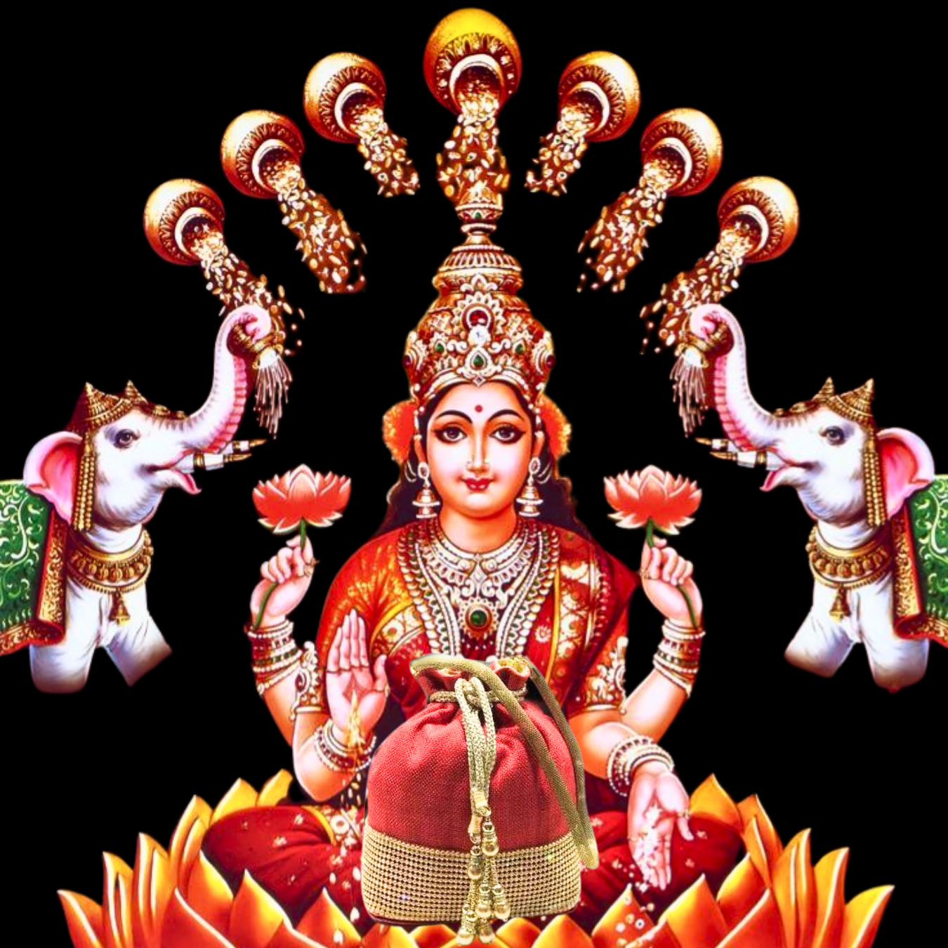 माता लक्ष्मी के चरणों में