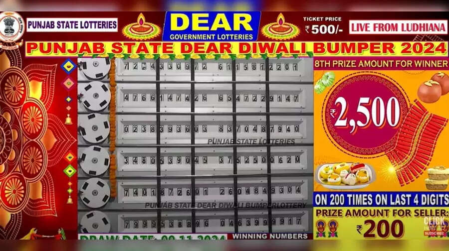 Punjab State Dear Diwali Bumper Lottery Result 2500 वाला ईनाम किसे मिला