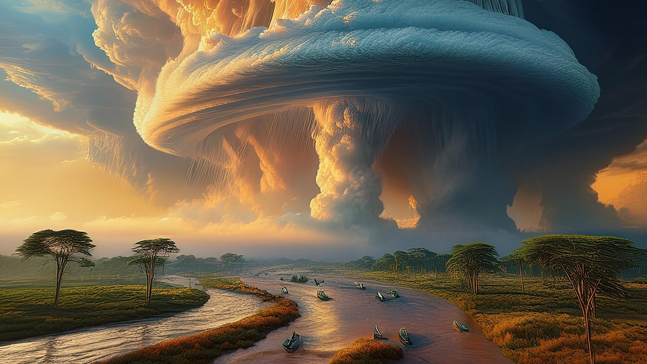 The river flowing in the sky has more water than the Amazon River