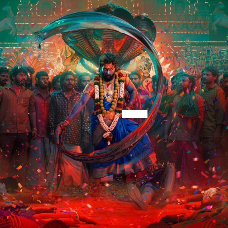 पुष्पाराज का  भयानाक रुप