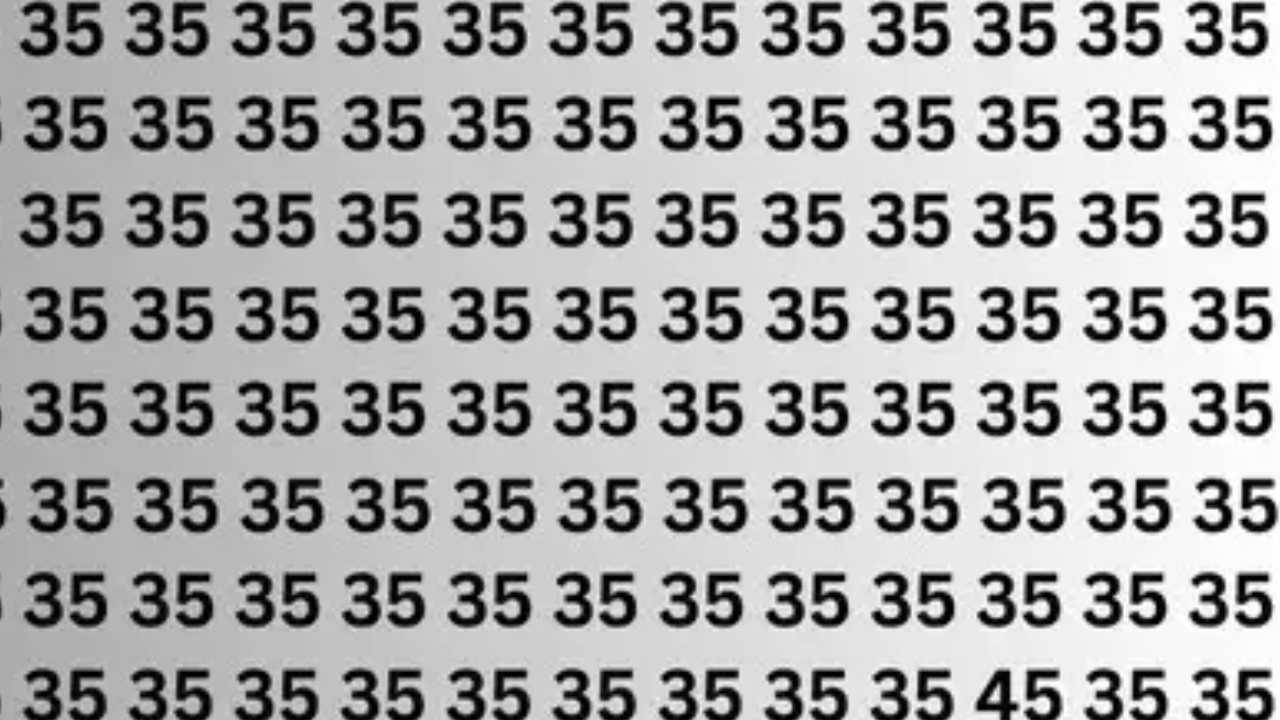 मगर 35 की भीड़ में आपको केवल 45 नंबर ही खोजकर दिखाना है।