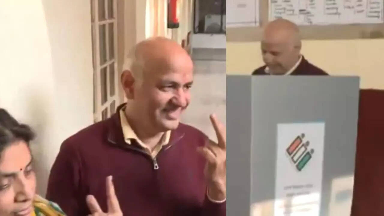 मनीष सिसोदिया ने किया मतदान