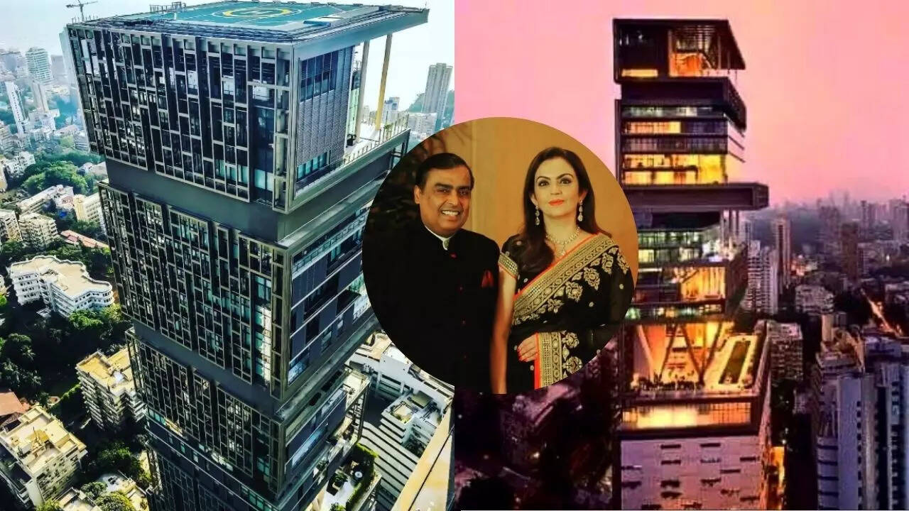 एंटीलिया में कहां रहता है मुकेश अंबानी का परिवार