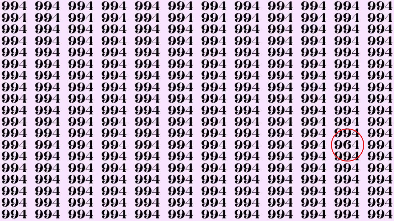काले रंग के घेरे में आपको 964 की सही लोकेशन मिल जाएगी।