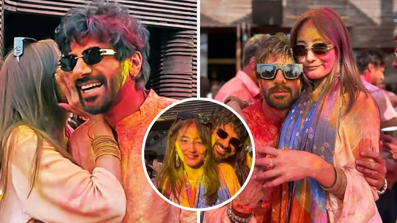 चुम दरांग और करण वीर मेहरा की फोटोज हुईं वायरल