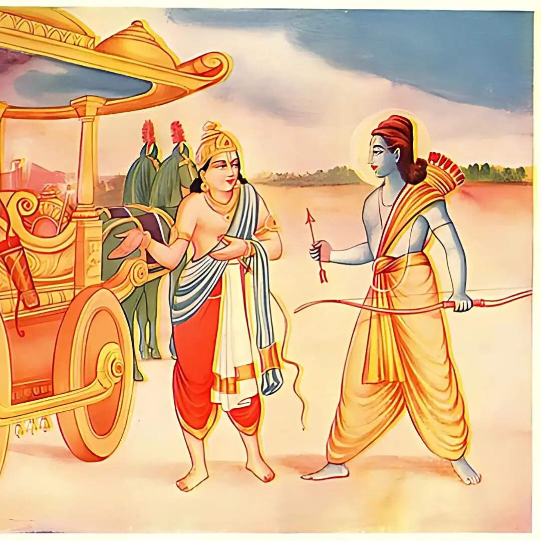 युद्ध के दौरान दिव्य रथ