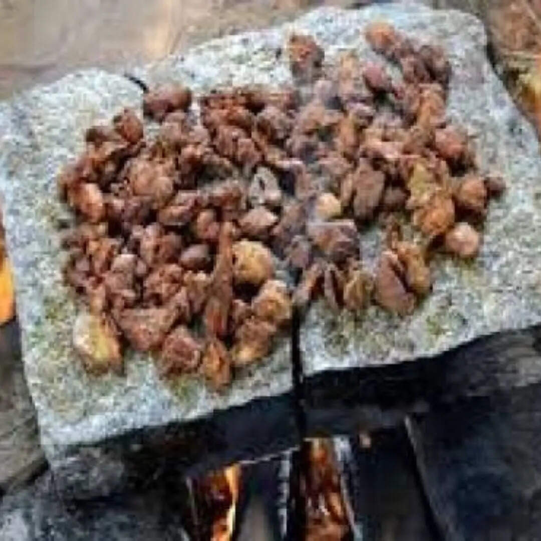 यूं पकता था मांस