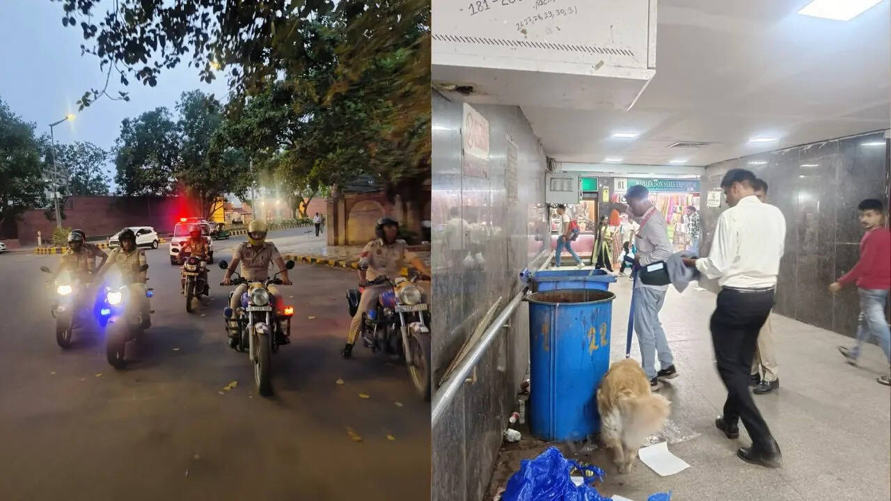 भीड़ वाले इलाकों में बम निरोधक दस्ते और डॉग स्क्वॉड की तैनाती