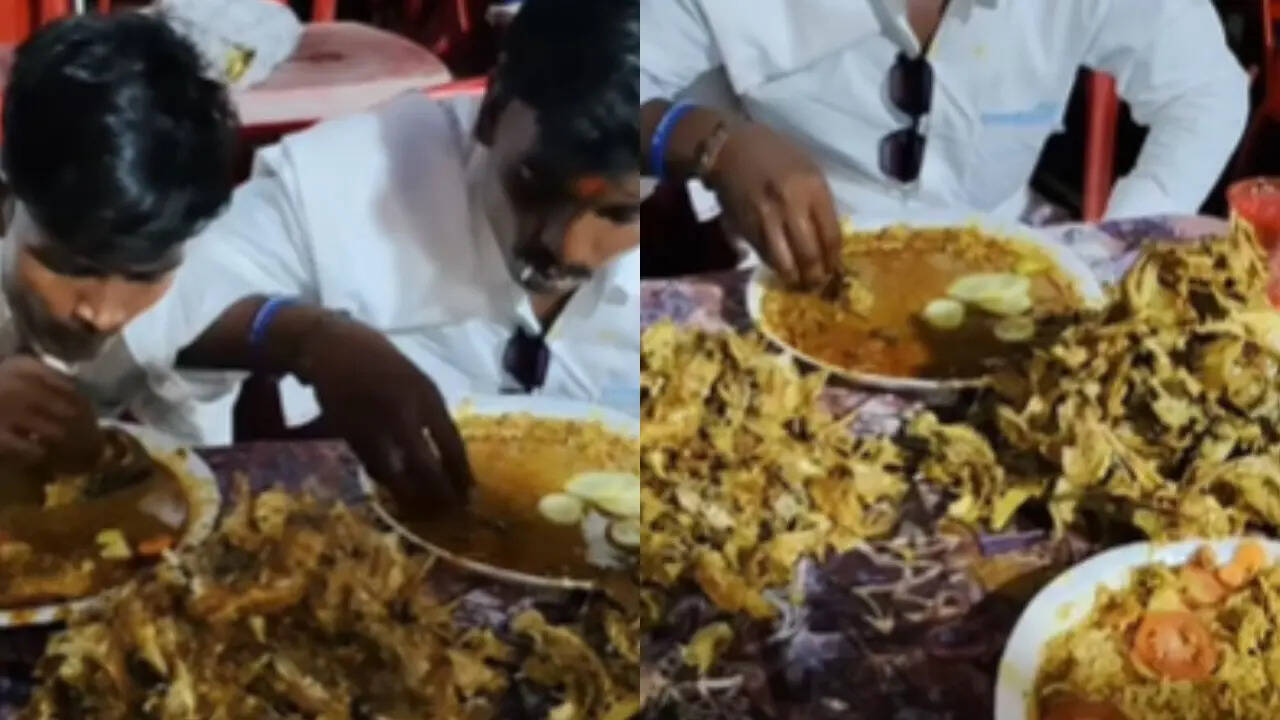 सोशल मीडिया की दुनिया में खाने-पीने से जुड़े वीडियो खूब शेयर किए जाते हैं। इनमें कुछ तो इतने लाजवाब होते हैं जिन्हें देखते ही तुरंत पेट में चूहे कूदने लगते हैं। मगर खाने-पीने से जुड़ा अभी जो नजारा वायरल हुआ है वो आपके होश उड़ा देगा।