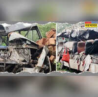 Jharkhand Accident देवघर में बस और ट्रक की टक्कर से बड़ा हादसा 4 कावंड़ियों समेत 5 की मौत
