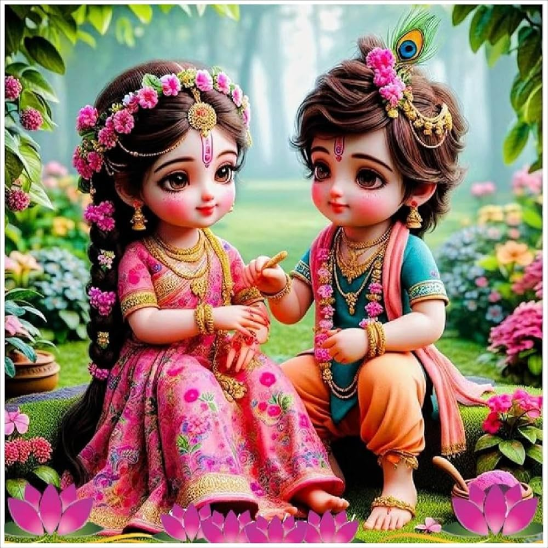 बाल स्वरूप में राधा-कृष्ण