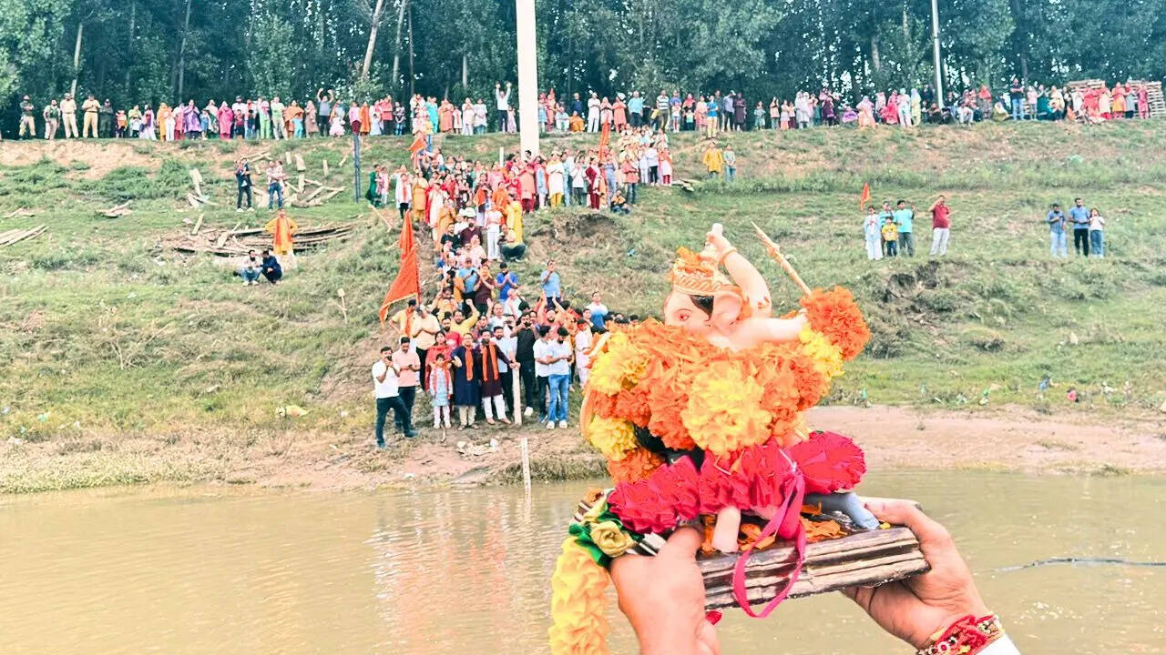 विसर्जन का हुआ आयोजन