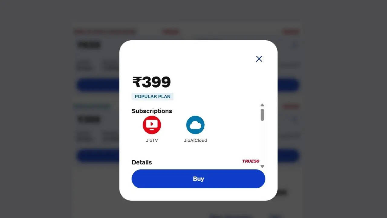 जियो का 399 रुपये वाला प्लान
