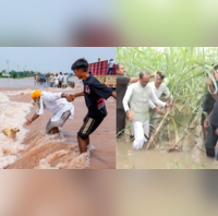 Punjab Flood पहाड़ों के सैलाब से डूबा पंजाब 1698 गांवों में बाढ़ 3 लाख 80 हजार लोग प्रभावित 39 लोगों ने गंवाई जान
