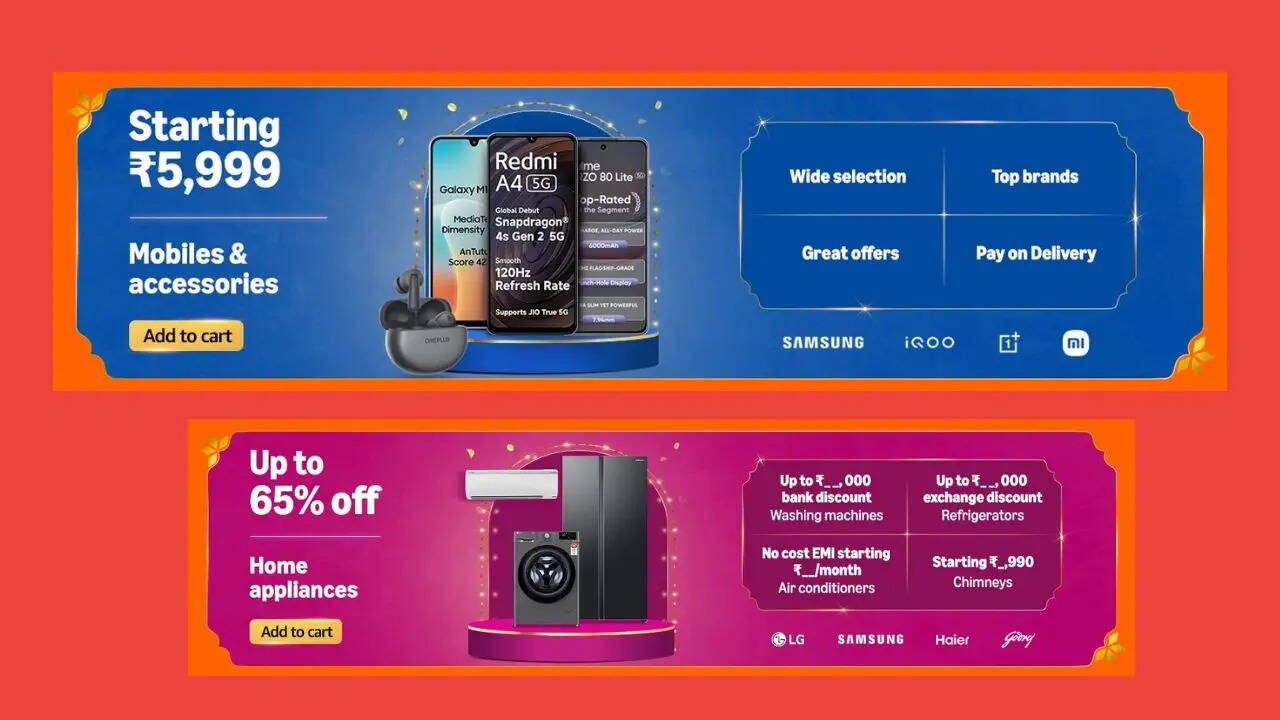 ​Amazon Great Indian Festival Sale 2025: स्मार्टफोन, लैपटॉप और होम अप्लायंसेज पर धमाकेदार छूट​
